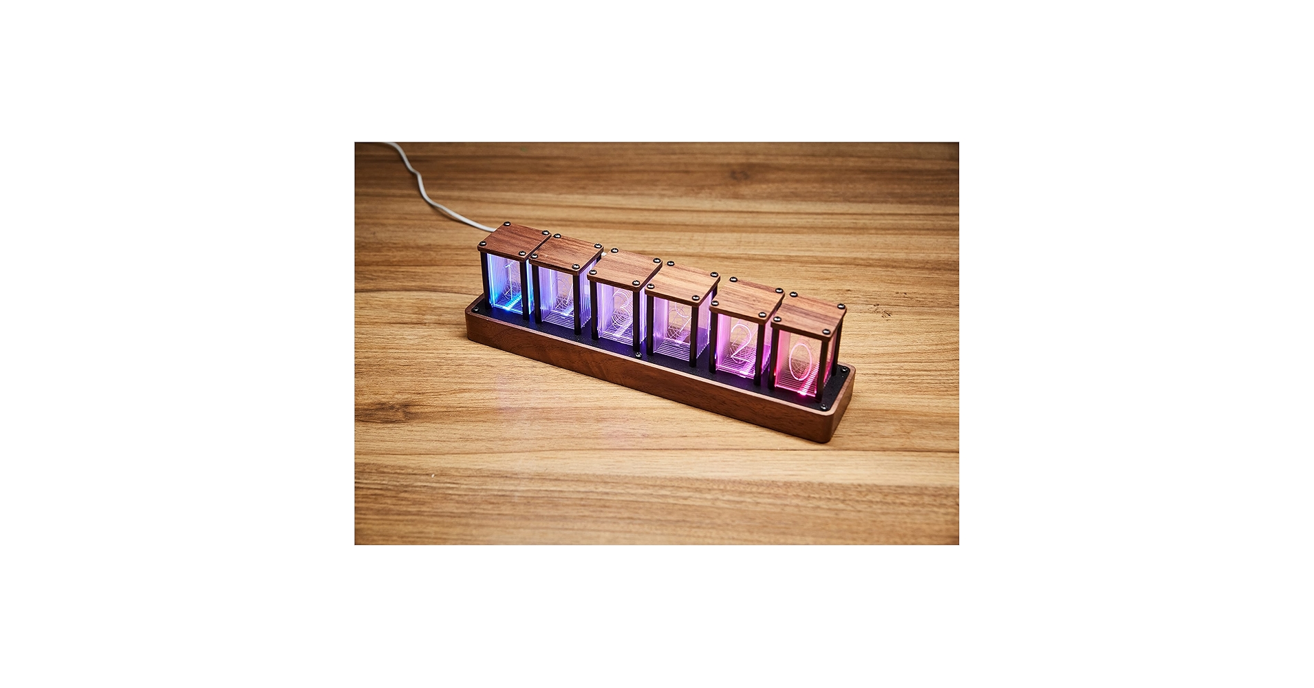 Amazon.com: ClocTeck Nixie Tube Clock Wooden Digital Clock